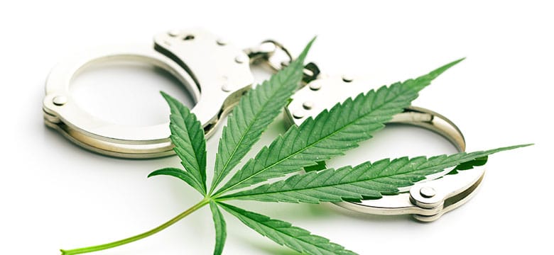 Marijuana-Leaf-on-Handcuffs-that-Could-Lead-to-a-TX-Drug-Conviction
