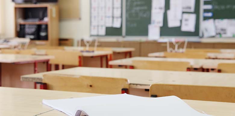 Empty classroom