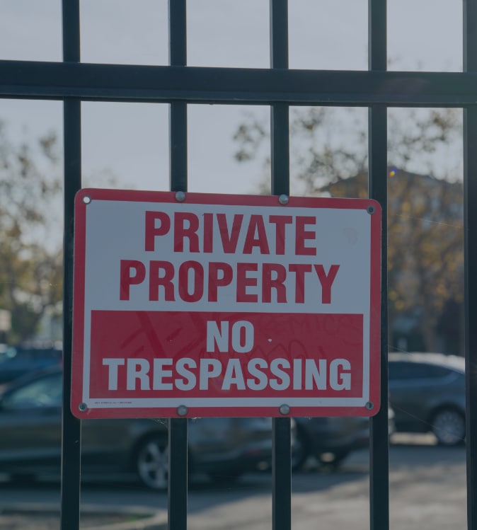 private property sign